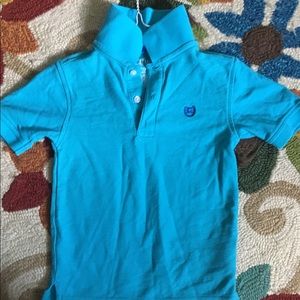 Chaps Turquoise Blue Short Sleeve Polo Shirt